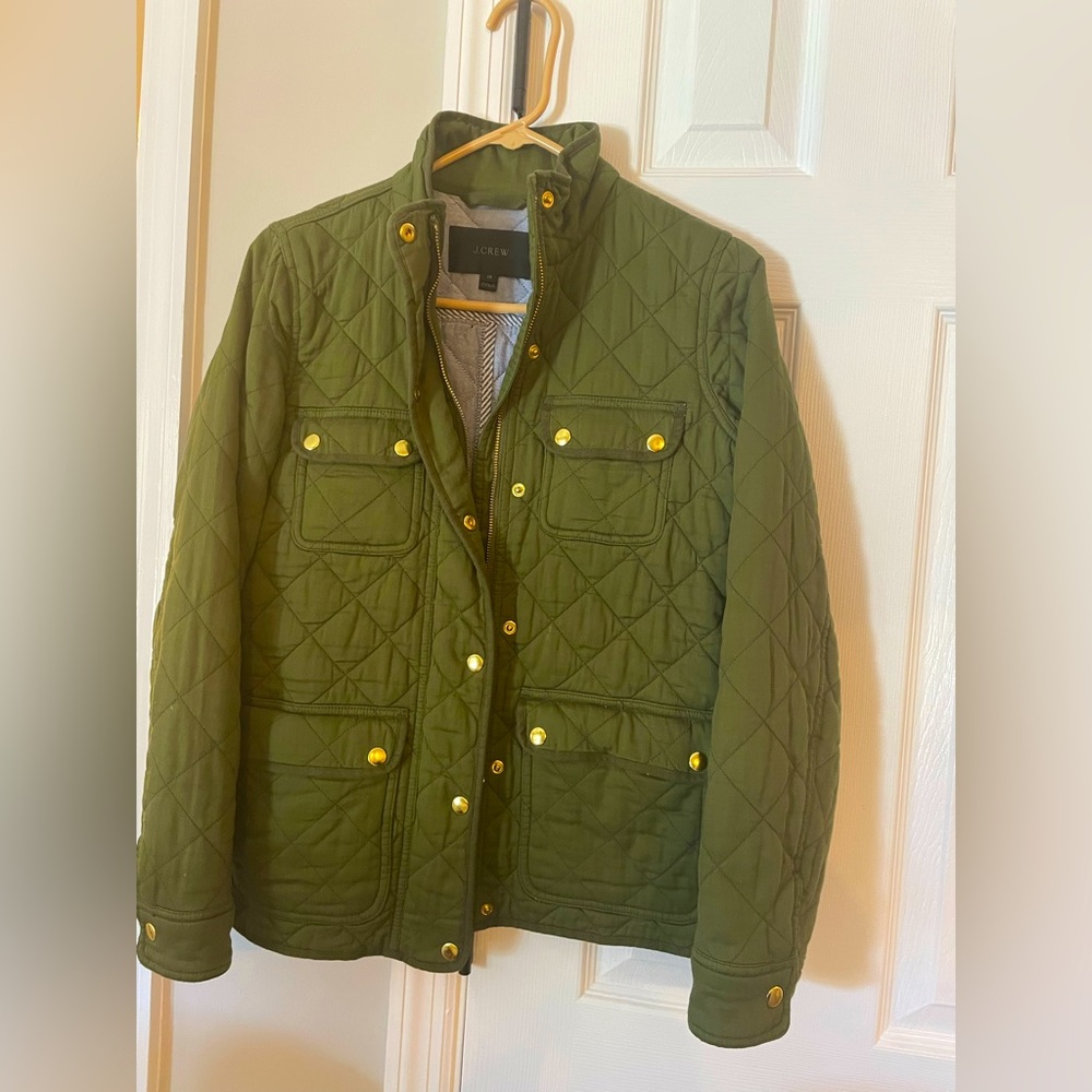 J CREW quilted field jacket